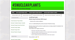 Desktop Screenshot of 45nuclearplants.com