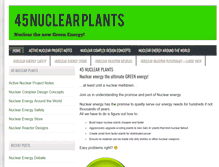 Tablet Screenshot of 45nuclearplants.com